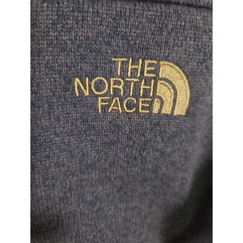 The North Face Sweatshirt Mens M Brown Fleece 1/4 Zip Mock Neck Pullover